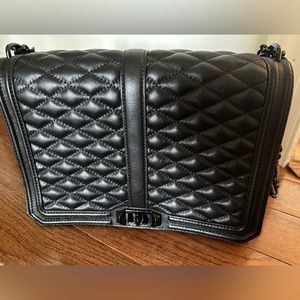 Rebecca Minkoff Black Quilted Love Handbag